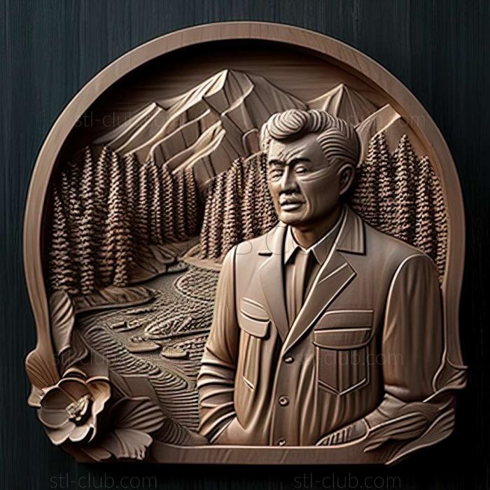 3D model Hyesan in North Korea (STL)